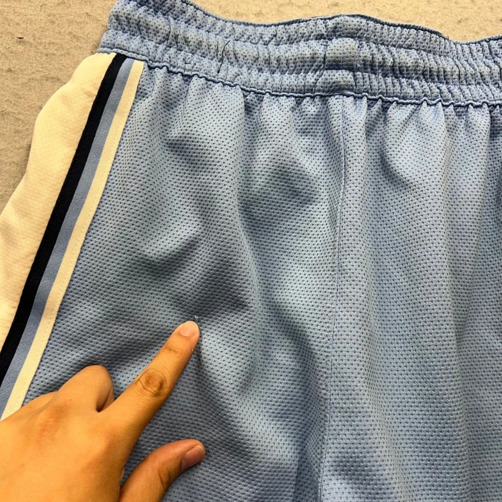 Jordan UNC Tar Heels Basketball Shorts Mens Small Blue Argyle Mesh 1952